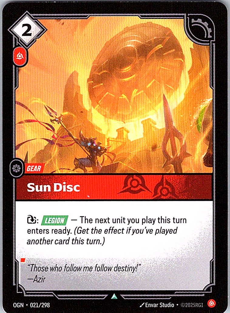 Sun Disc - Origins - 021/298 - - NM