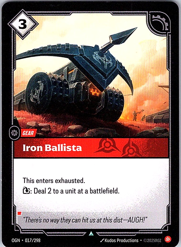 Iron Ballista - Origins - 017/298 - - NM
