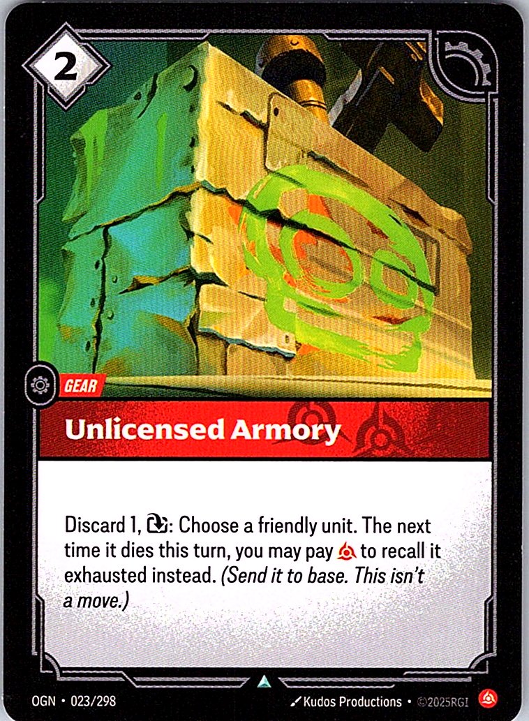 Unlicensed Armory - Origins - 023/298 - - NM