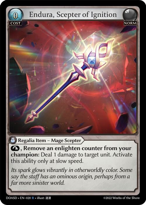 Endura, Scepter of Ignition - Dawn of Ashes Starter Decks - 020 - - NM