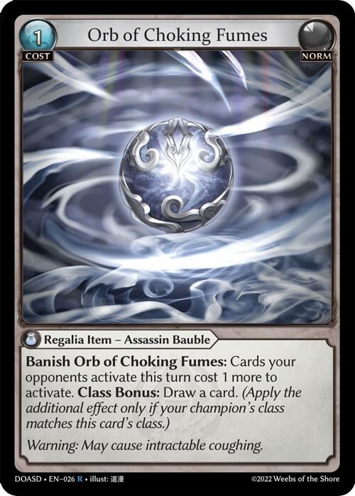 Orb of Choking Fumes - Dawn of Ashes Starter Decks - 026 - - NM