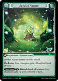 Seed of Nature - Dawn of Ashes Starter Decks - 037 - - NM