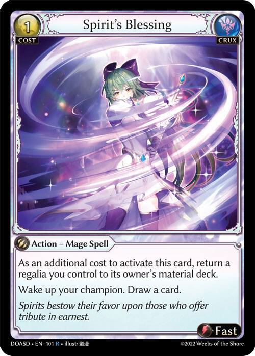 Spirit's Blessing - Dawn of Ashes Starter Decks - 101 - - NM