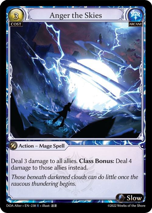 Anger the Skies - Dawn of Ashes Alter Edition - 238 - - NM