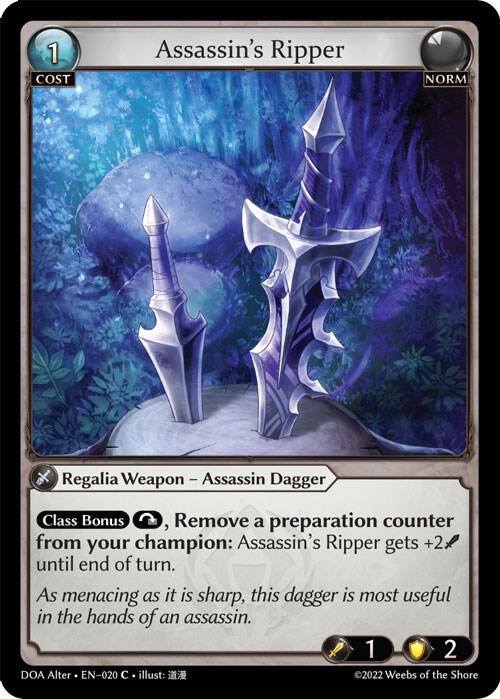 Assassin's Ripper - Dawn of Ashes Alter Edition - 020 - Foil - NM
