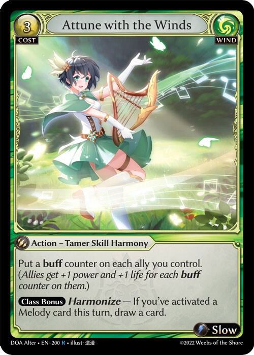 Attune with the Winds - Dawn of Ashes Alter Edition - 200 - - NM