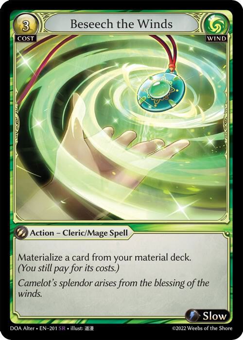 Beseech the Winds - Dawn of Ashes Alter Edition - 201 - - NM