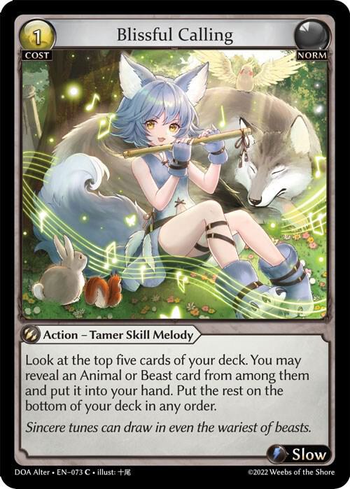 Blissful Calling - Dawn of Ashes Alter Edition - 073 - Foil - NM