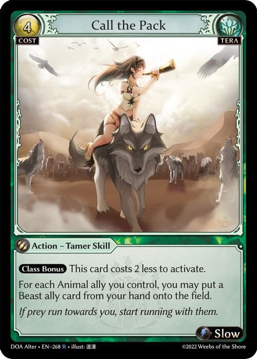 Call the Pack - Dawn of Ashes Alter Edition - 268 - - NM