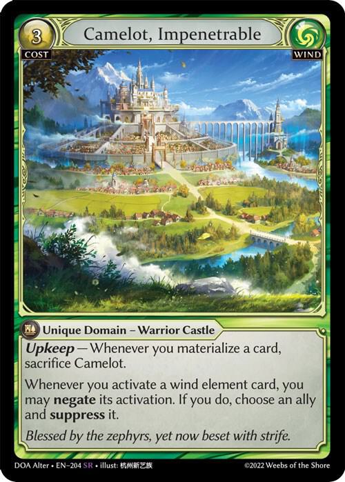 Camelot, Impenetrable - Dawn of Ashes Alter Edition - 204 - - NM
