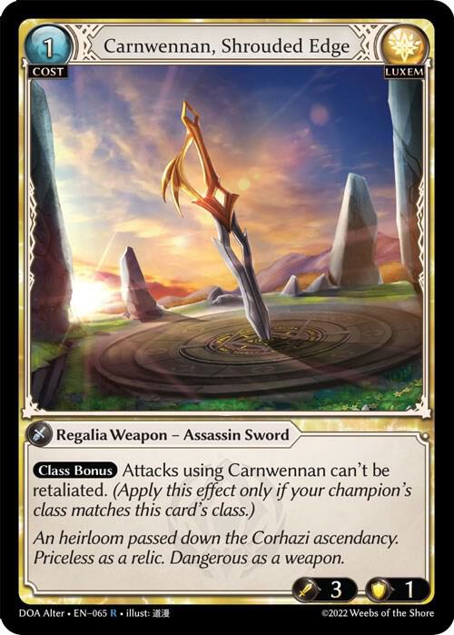 Carnwennan, Shrouded Edge - Dawn of Ashes Alter Edition - 065 - - NM