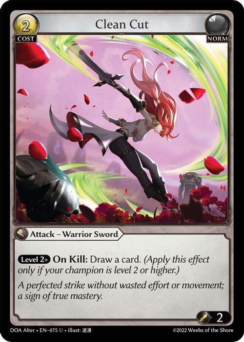 Clean Cut - Dawn of Ashes Alter Edition - 075 - Foil - NM