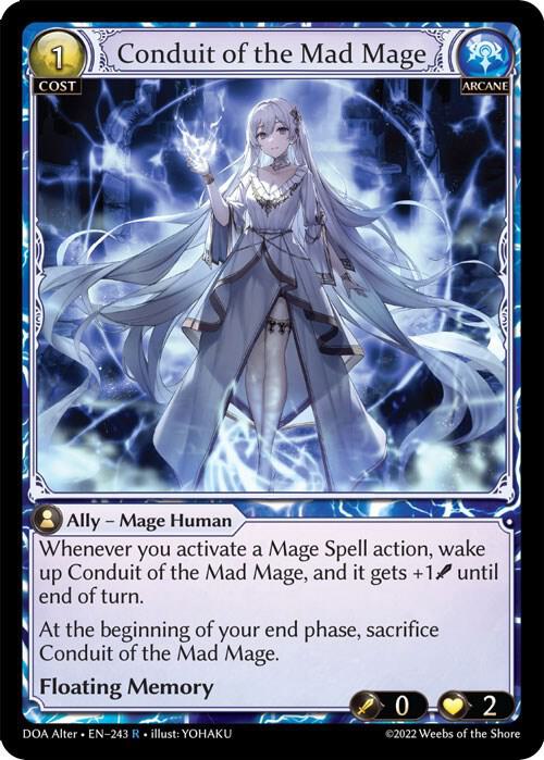 Conduit of the Mad Mage - Dawn of Ashes Alter Edition - 243 - - NM