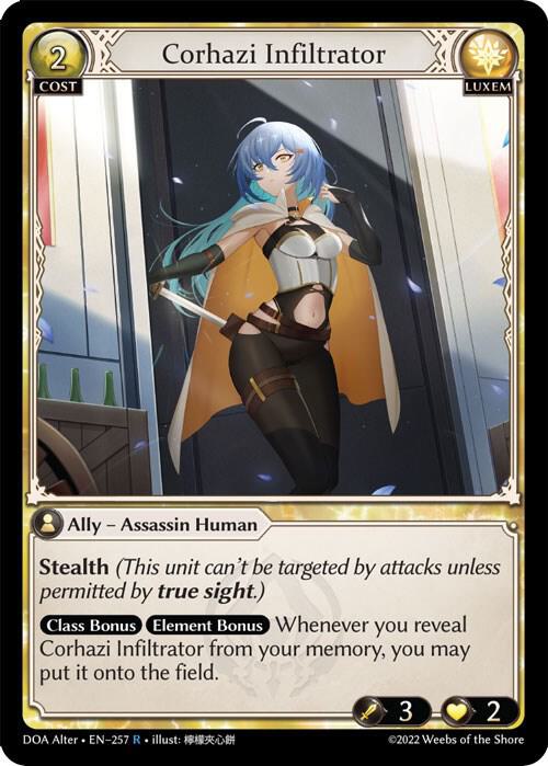 Corhazi Infiltrator - Dawn of Ashes Alter Edition - 257 - Foil - NM