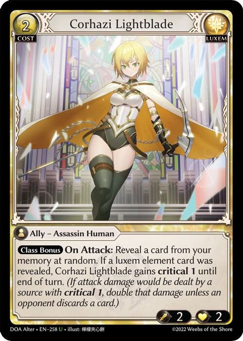 Corhazi Lightblade - Dawn of Ashes Alter Edition - 258 - Foil - NM