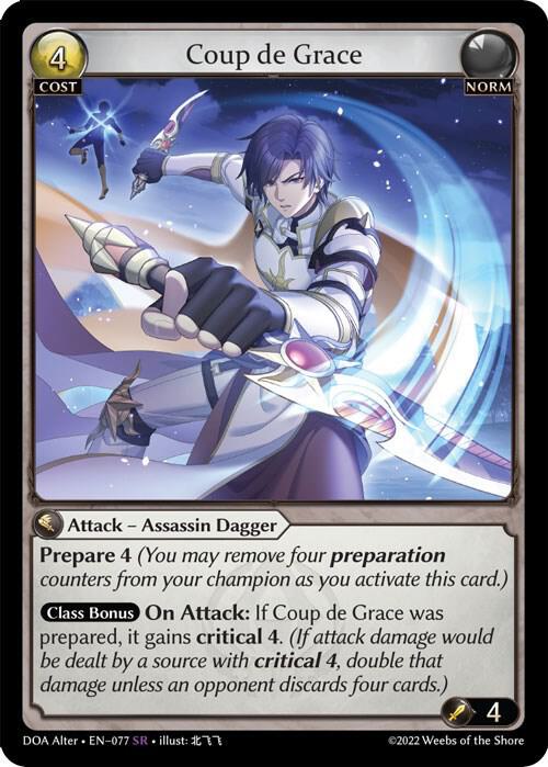 Coup de Grace - Dawn of Ashes Alter Edition - 077 - - NM