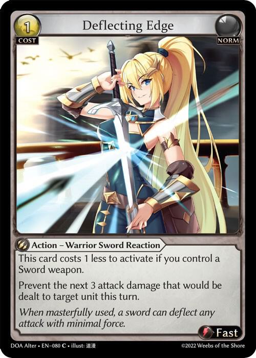 Deflecting Edge - Dawn of Ashes Alter Edition - 080 - Foil - NM