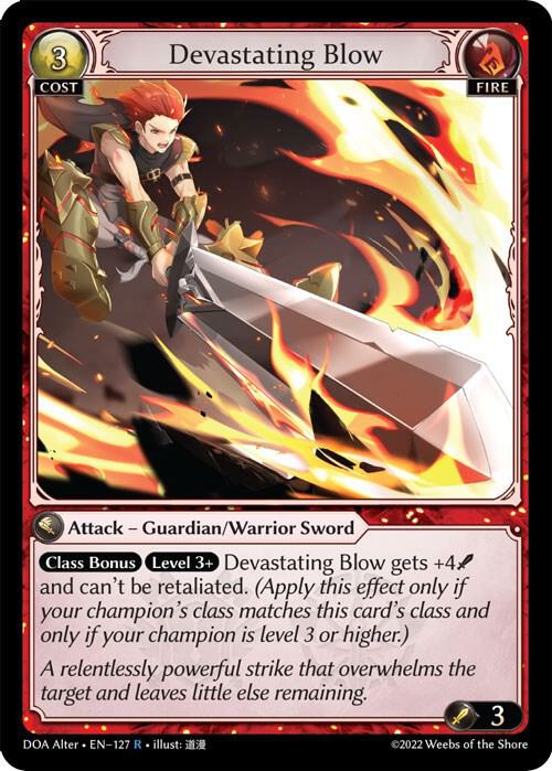 Devastating Blow - Dawn of Ashes Alter Edition - 127 - - NM