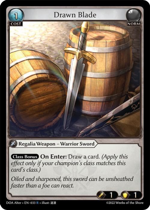Drawn Blade - Dawn of Ashes Alter Edition - 033 - - NM
