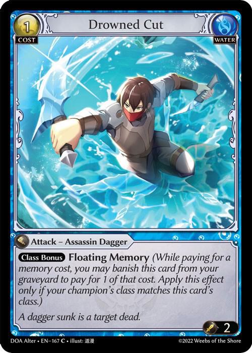 Drowned Cut - Dawn of Ashes Alter Edition - 167 - Foil - NM