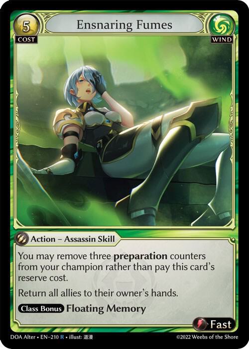 Ensnaring Fumes - Dawn of Ashes Alter Edition - 210 - - NM