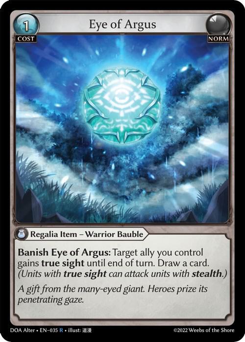 Eye of Argus - Dawn of Ashes Alter Edition - 035 - - NM