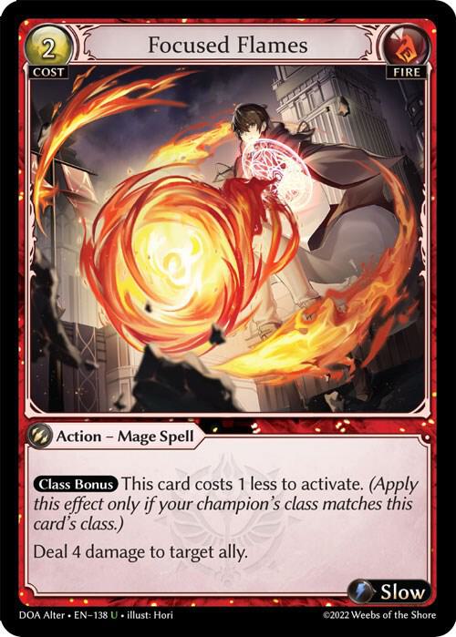 Focused Flames - Dawn of Ashes Alter Edition - 138 - Foil - NM