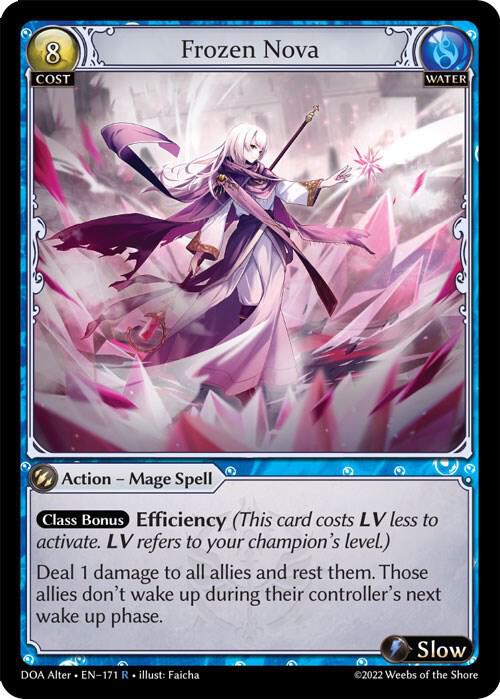 Frozen Nova - Dawn of Ashes Alter Edition - 171 - - NM