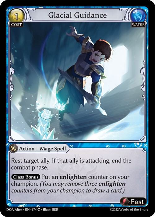 Glacial Guidance - Dawn of Ashes Alter Edition - 174 - Foil - NM