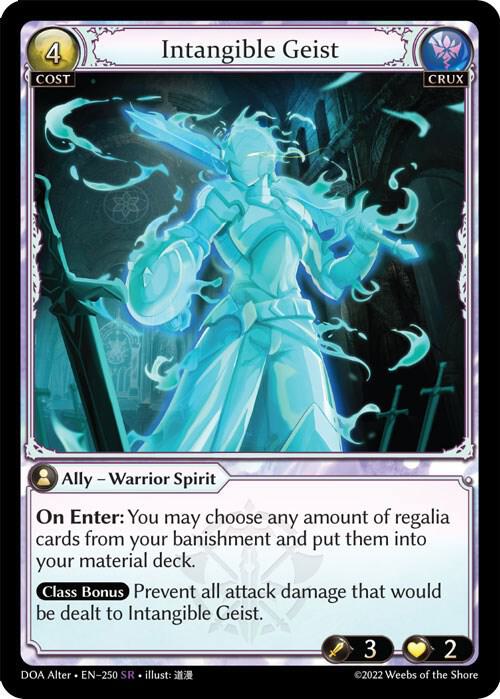 Intangible Geist - Dawn of Ashes Alter Edition - 250 - - NM