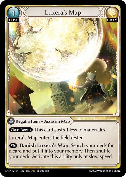 Luxera's Map - Dawn of Ashes Alter Edition - 066 - - NM