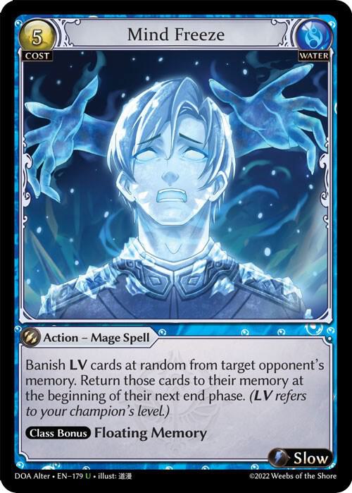 Mind Freeze - Dawn of Ashes Alter Edition - 179 - Foil - NM