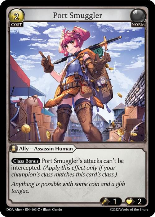 Port Smuggler - Dawn of Ashes Alter Edition - 103 - Foil - NM