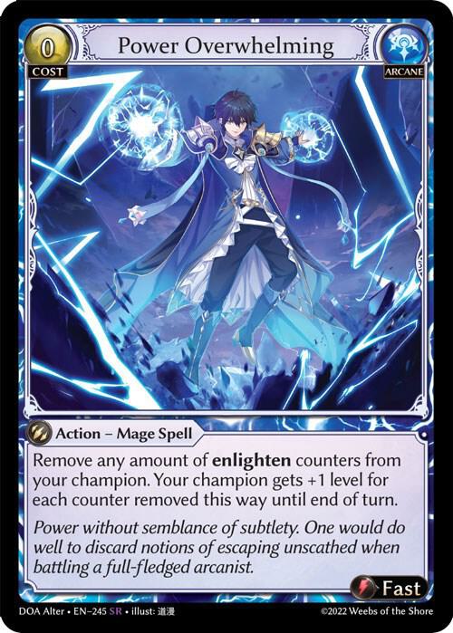 Power Overwhelming - Dawn of Ashes Alter Edition - 245 - - NM