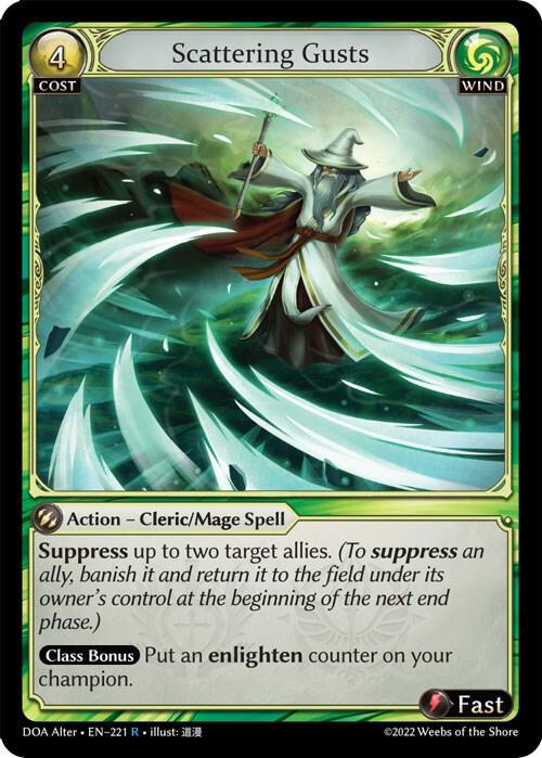 Scattering Gusts - Dawn of Ashes Alter Edition - 221 - - NM