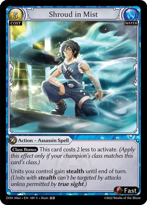 Shroud in Mist - Dawn of Ashes Alter Edition - 189 - - NM