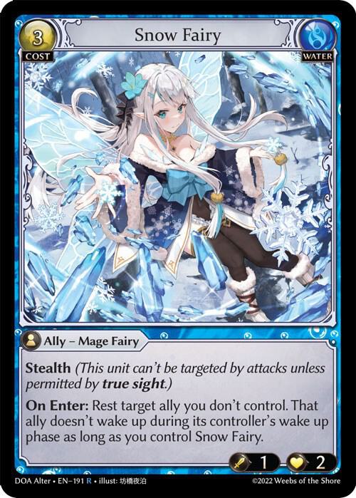 Snow Fairy - Dawn of Ashes Alter Edition - 191 - - NM