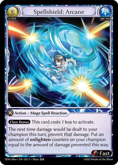 Spellshield: Arcane - Dawn of Ashes Alter Edition - 247 - - NM