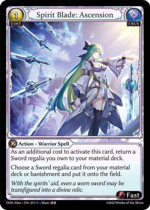 Spirit Blade: Ascension - Dawn of Ashes Alter Edition - 251 - - NM