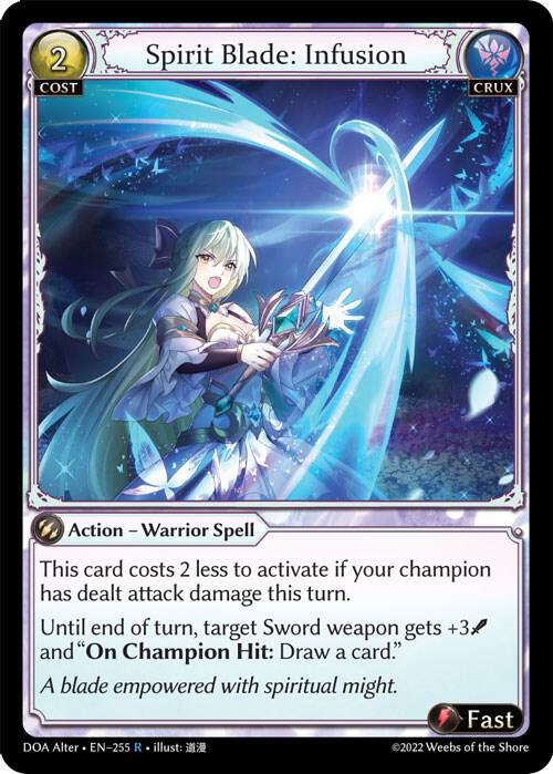 Spirit Blade: Infusion - Dawn of Ashes Alter Edition - 255 - - NM