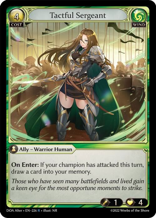 Tactful Sergeant - Dawn of Ashes Alter Edition - 226 - - NM