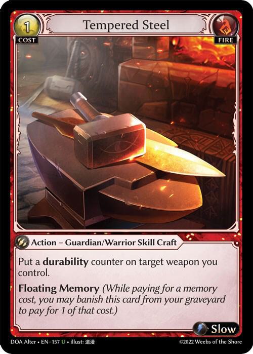 Tempered Steel - Dawn of Ashes Alter Edition - 157 - Foil - NM