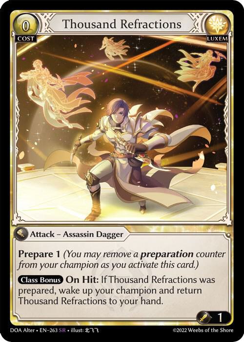 Thousand Refractions - Dawn of Ashes Alter Edition - 263 - - NM