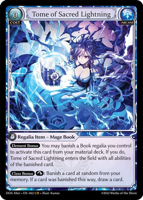 Tome of Sacred Lightning - Dawn of Ashes Alter Edition - 062 - - NM