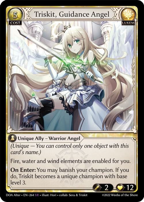 Triskit, Guidance Angel - Dawn of Ashes Alter Edition - 264 - - NM