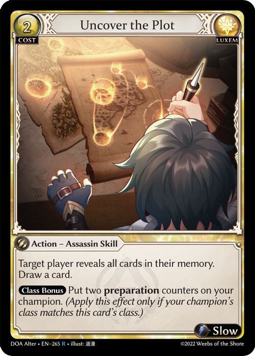 Uncover the Plot - Dawn of Ashes Alter Edition - 265 - - NM