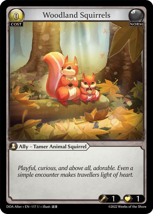Woodland Squirrels - Dawn of Ashes Alter Edition - 117 - Foil - NM