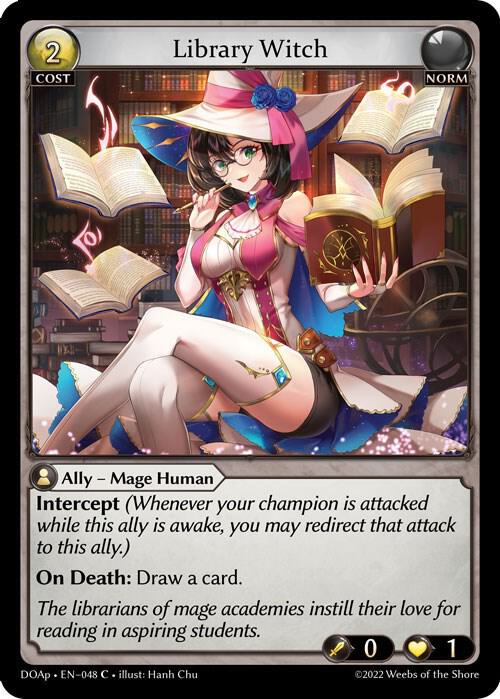 Library Witch - Dawn of Ashes Prelude - 048 - - NM
