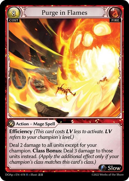 Purge in Flames - Dawn of Ashes Prelude - 078 - - NM