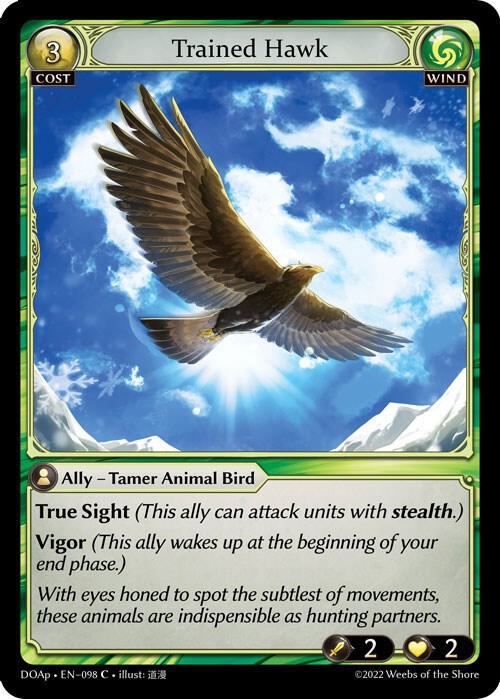 Trained Hawk - Dawn of Ashes Prelude - 098 - - NM